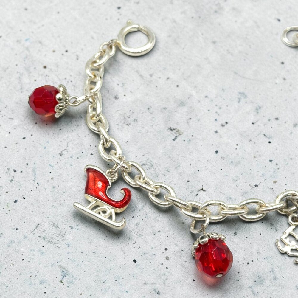 Silver-Tone Holiday Charm Bracelet - Picture 2 of 3